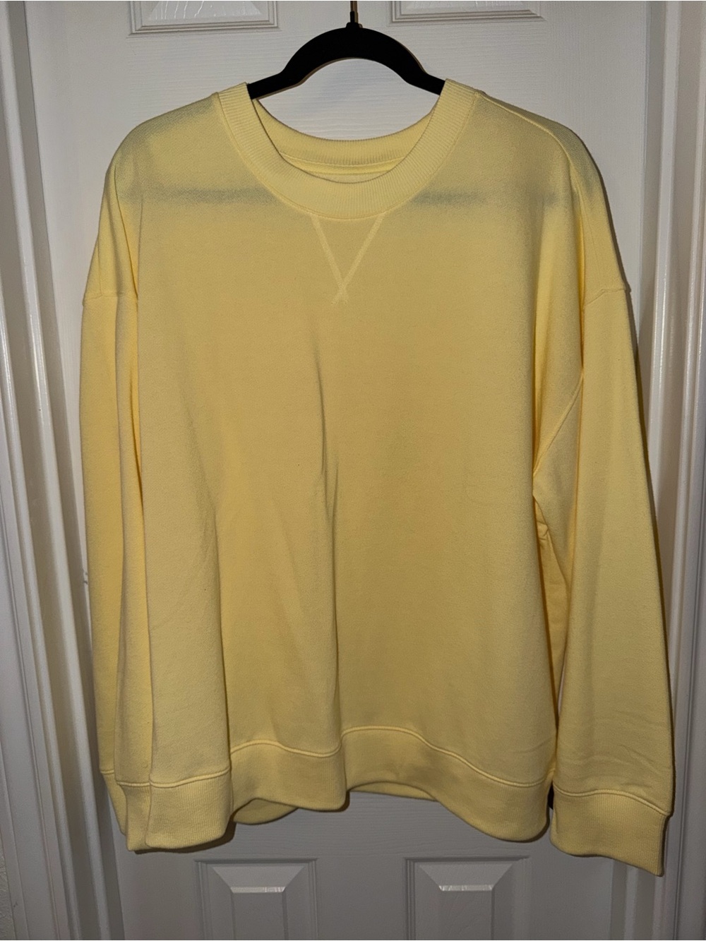 Butter Yellow Time and Tru Crewneck
